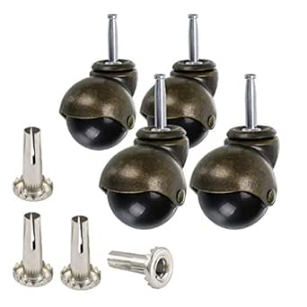 Skelang 4 Ruedas Giratorias De Nailon De 15 Pulgadas Con Frenos Diametro De Vastago De 14 Pulgadas Para Silla De Oficina Silla De Juego Estante De