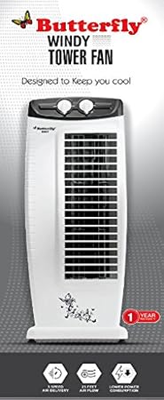 Buy Butterfly Wind Tower Fan (Black and 