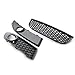 IBDLCXUOP Front Lower Bumper Fog Light Grilles Center Grill Vent Compatible with VW Polo GTI 2006-2009 Car Accessories(1 Pair Grill)