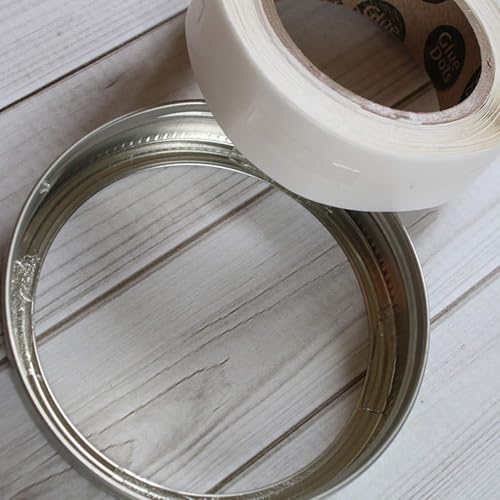 Image of Glue Dots Double Sided Adhesive Permanent Glue Lines, 1'', Clear, Roll of 200