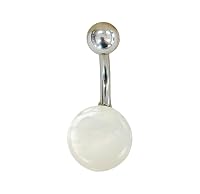 UMBRELLALABORATORY Cute Pearl Belly Button Ring