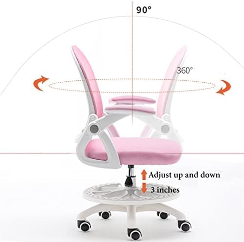 Krzesło robocze dla dzieci z podłokietnikami, ergonomiczne krzesło biurowe dla dzieci, regulowane krzesło biurowe dla dzieci, siatkowe krzesło biurowe, krzesło dla uczniów
