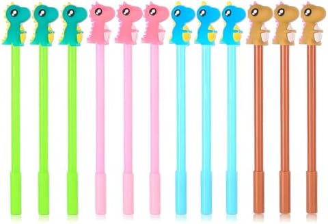Vellibring 48PCS Cute Cartoon Gel Ink Pens 48 Styles Bulk Novelty Assorted Styles Animal Pens Fun Writing Students Rewards School Office Home Supplies