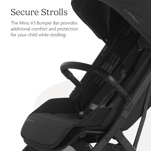 Image of UPPAbaby Bumper Bar for Minu V3 Stroller - Quick Attachment - Folds with Stroller - Black