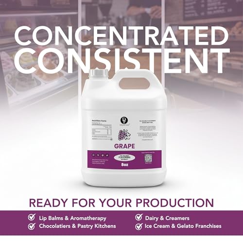 Image of Dolce Flav Grape Extract 8 oz - Kosher, Sugar-Free, Concentrated Fruit Flavor for Candy, Chocolates & Desserts, Includes Measured Dropper