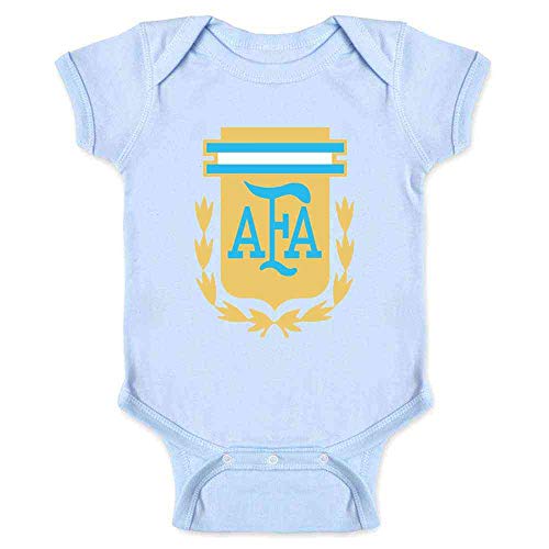 Argentina Futbol Soccer National Team Crest Infant Bodysuit Light Blue 6M