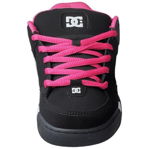 Zapatillas de skate para mujer cómodas y resistentes DC Shoes Command en negro y rosa 3