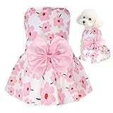 choyaxo Floral Dog Dress Cute Dog Skirt Pet Dress Summer Pet Clothes for Puppy Small Cats