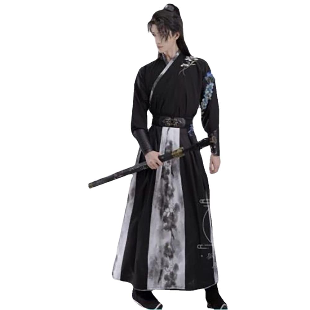 Chińska sukienka Hanfu, Hanfu mężczyźni starożytny chiński zestaw Hanfu męski kostium cosplay letnia impreza Hanfu