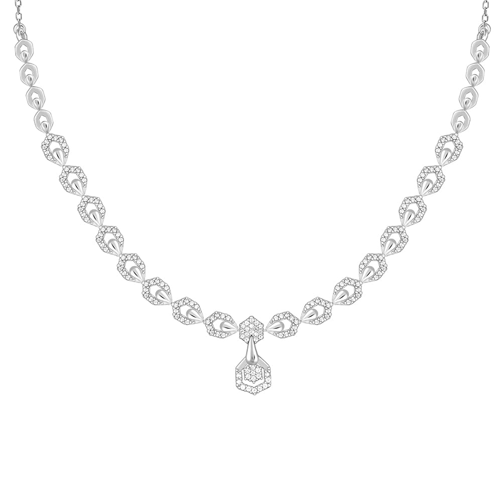 GIVA 925 Silver Glittering Hexagon Necklace| Pendant to Gift Women & Girls | With Certificate of Authenticity and 925 Stamp | 6 Months Warranty* (B0CMTW9GN1) Amazon Price History, Amazon Price Tracker