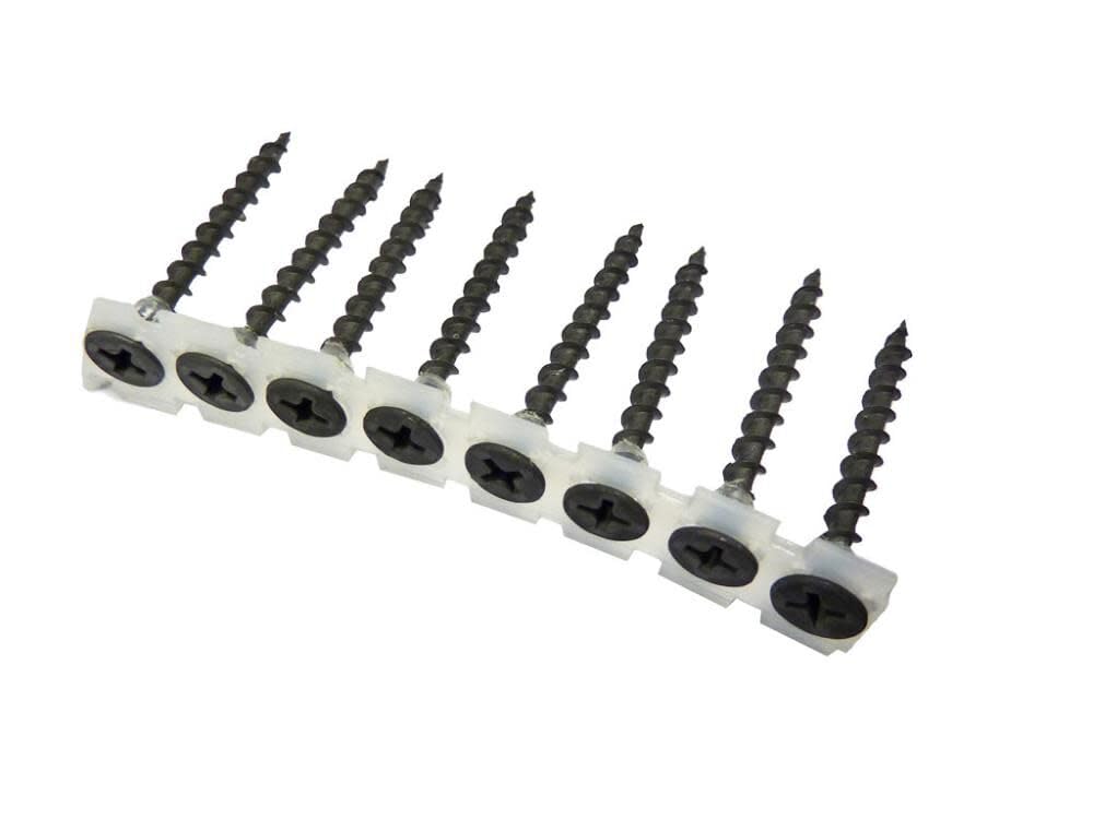 B&C Eagle CS6X158DW No 2 Phillips 1000-Count 6 by 1-5/8-Inch Collated Drywall Screws, Black