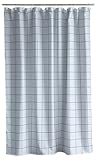 Södahl Vista Duschvorhang 180x200 cm, Duschvorhang Hochwertig aus 50prozent GRS-zertifiziertes recyceltes Polyester, Bad Vorhang, Wasserabweisend, Anti Schimmel, Waschbar, Linen Blue (Blau)
