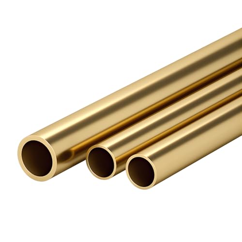 DSFHKUYB 真鍮チューブ 長さ500mm 中空丸管 薄壁 耐久性あり 模型製作 工芸修理 DIY 家具装飾用,5.5x0.5mm