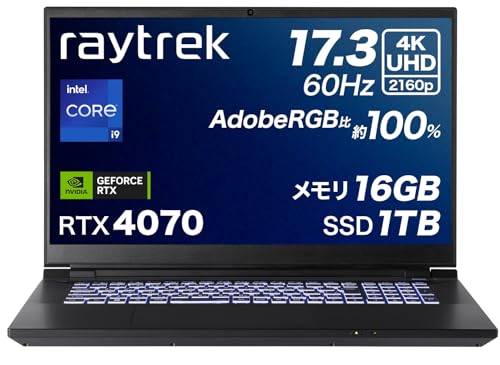 ゲーミングPC】ドスパラ raytrek R7-RL i9 13900HX RTX4070 NVMe 1TB
