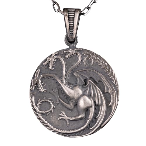 Collier dragon en argent sterling 925 pour homme au design ciselé sans pierre