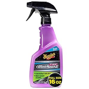 Meguiar’s Hybrid Ceramic Tire Shine – Long-Lasting Shine That’s Durable & Water-Resistant with Meguiar’s Hybrid Ceramic Technology – 16 Oz Spray