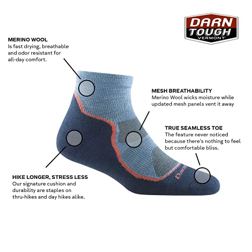 Image of Darn Tough Women's 1 /4 Lightweight with Cushion Hike Trek Sock (Style 1987)