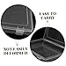jojofuny 2Pcs Transparent Plastic File Storage Boxes Document Organizer for Cash Savings and Magazines Design for Home and Office Use