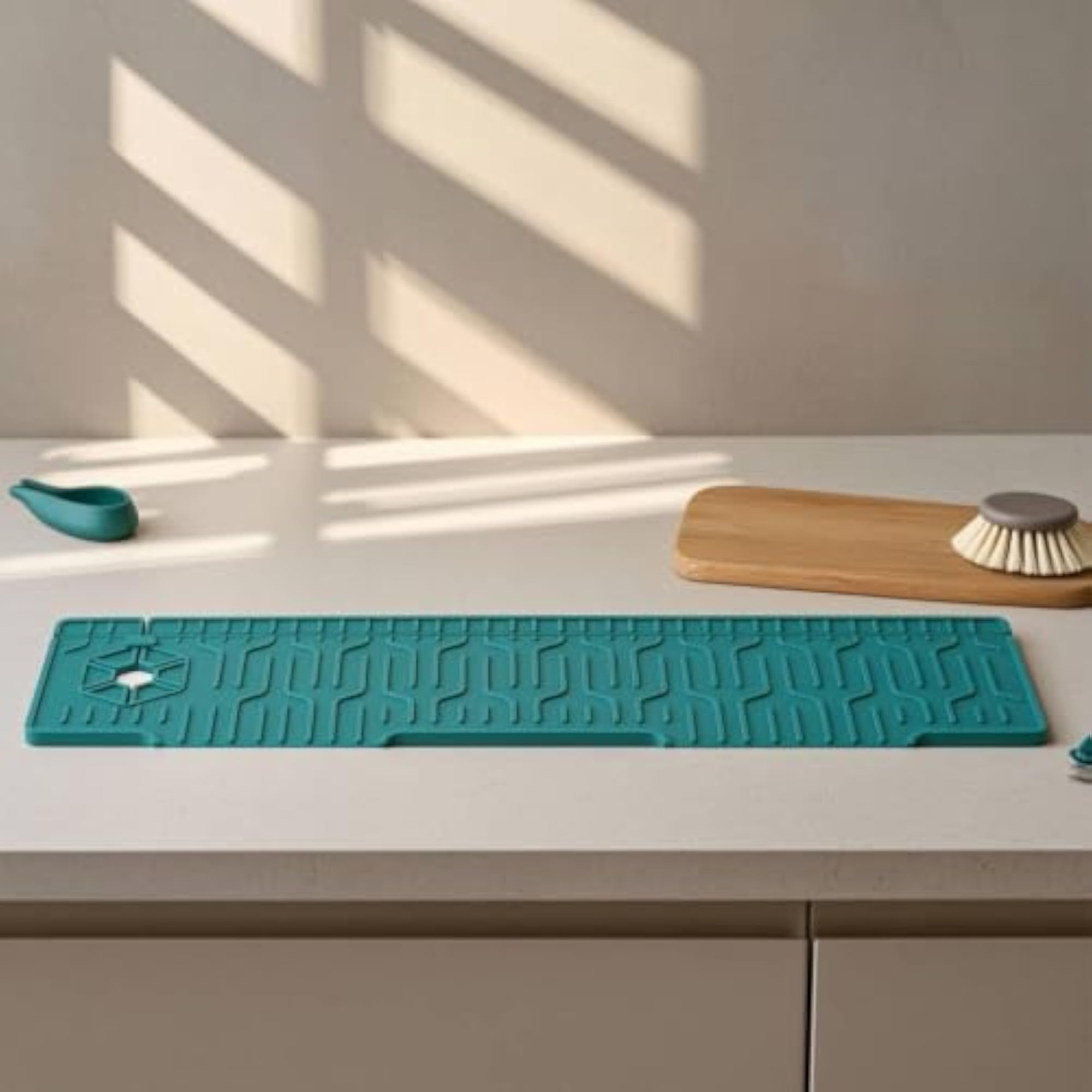 Silicone Faucet Splash Mat Textured Sink Splash Guard