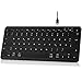 Qulose Kabellose Bluetooth Tastatur, Wiederaufladbare Mini Type-C, Funk, Ultraslim Ergonomisches Design, Deutsches QWERTZ Layout, für Android/iOS/Windows 11/10/8