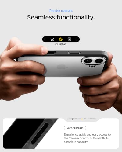 Image of Spigen for iPhone 17 Case, Ultra Hybrid [TPU Covered Camera Control] [Anti-Yellowing] [No Magnet Ring] - Matte Black