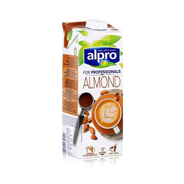 Alpro for professionals Almond 1L - Bebida de almendras enriquecida con calcio (6 unidades) - Imagen 3