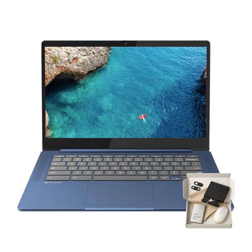Image of Lenovo Ideapad Slim 3 Chromebook - Chrome OS, 14'' FHD Display, 13.5 Hours Battery Life, MediaTek Kompanio 520 (8-Core), Wi-Fi 6, 4GB RAM, 320GB Storage (64GB eMMC+256GB SD)