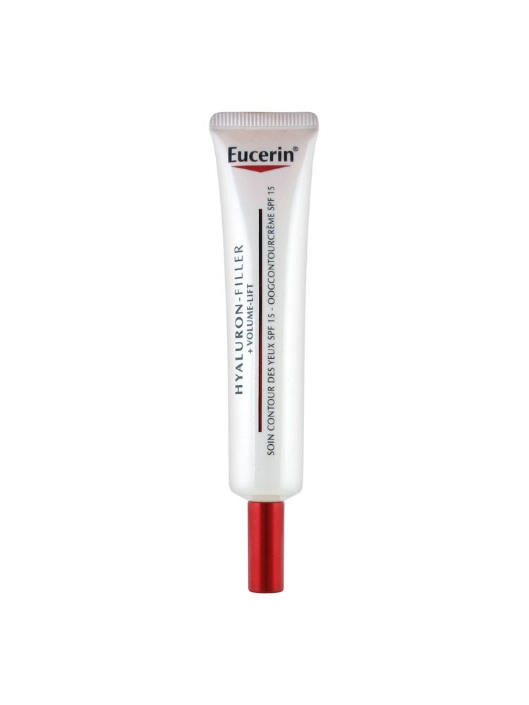 EucerinHyaluron Filler + Volume Lift Anti-Aging Eye Cream with Hyaluronic Acid, Effective Lifting and Firming Eye Cream,UVA & UVB Protection, SPF 15, Plumps Up Deep Wrinkles, For All Skin Types, 15ml