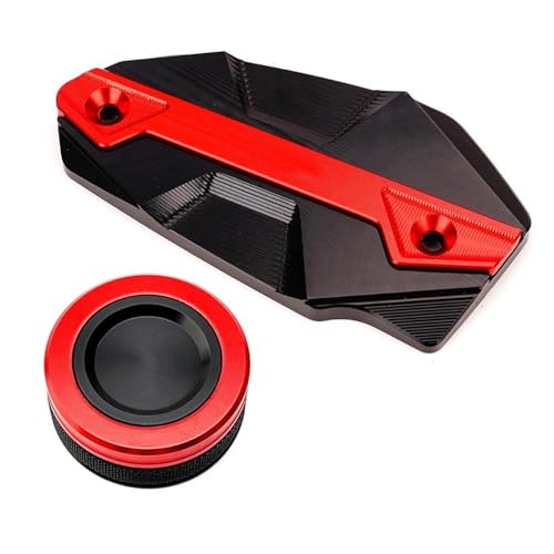 Kit de tapas rojas para depósito de frenos Kawasaki ER6N 2009-2016, protección elegante