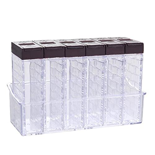 Spice Jars, 6 Pack Creature Jars Shaker Box Seizoensgebieden Spice Rack Spice Storage Fles Kruiken Transparante Pp Salt… - Image 6