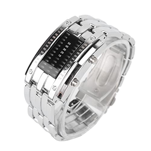 Reloj LED, Pantalla de Modo Binario de Reloj ElectróNico LED Resistente Al Agua para Hombres para Uso Diario L Reloj LED, Pantalla de Modo Binario de Reloj ElectróNico LED Resistente Al Agua para Hombres para Uso Diario L