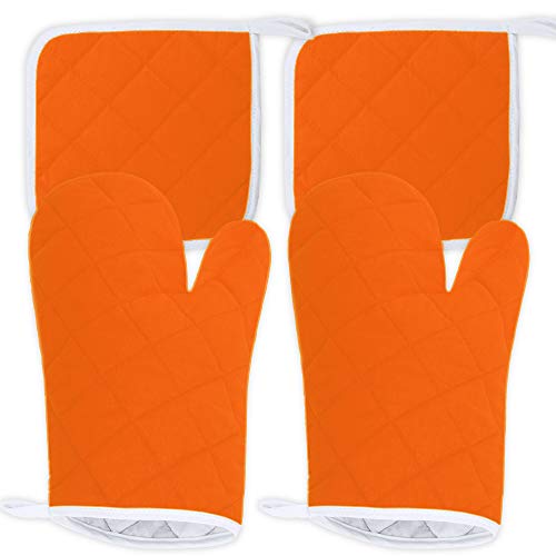ShyaWorld Manoplas de Cocina horno guantes resistentes al calor (ALG/POL NARANJA) Cover