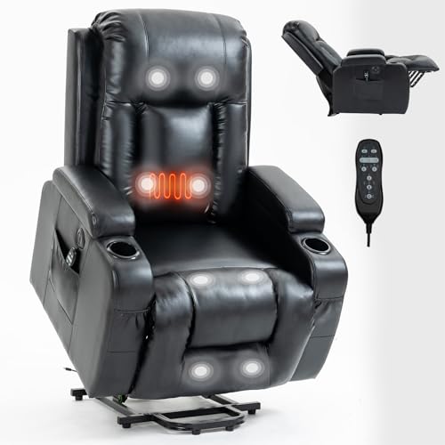 Heavy Duty Power Lift Recliner with Massage and Heating