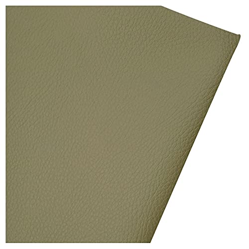 Polipiel for Tapizar Tapicería Material De Artesanía Tela De Grano Cuero Imitación Sintético PU Sintética Venta Polipiel(Beige grey,1.6X3m)