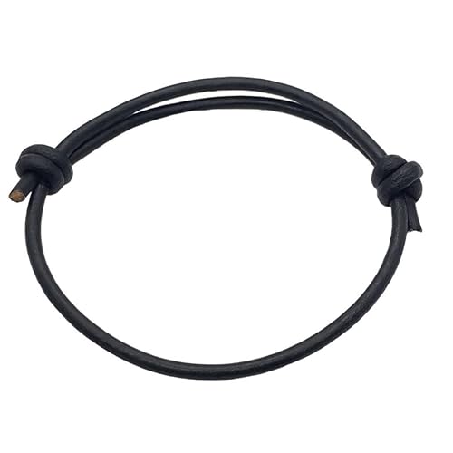 Miniatura 1 de 3 mm Men Genuine Leather Bracelet - Handmade Adjustable Cuff, Mens Minimalism Leather Wrap Wristband, Simple Accessories, Premium Leather, Women