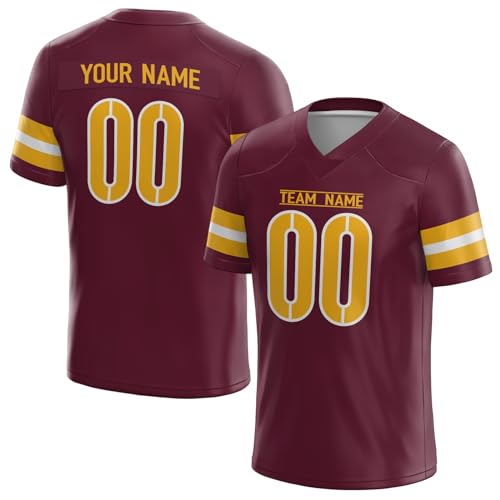 Custom Football Jersey Customized Football Sport Uniform Personalized Name/Number Football Shirt for Men Women