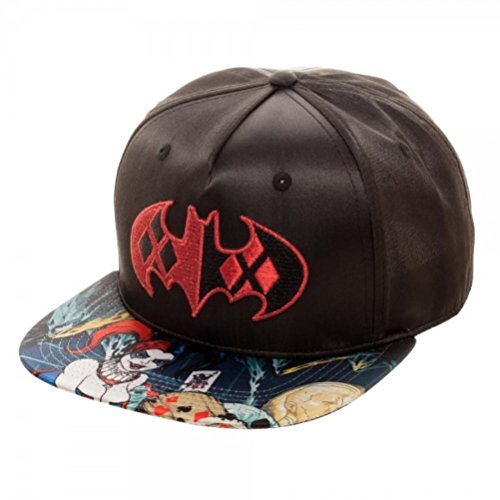 Bioworld Batman Harley Quinn Satin Snapback Black