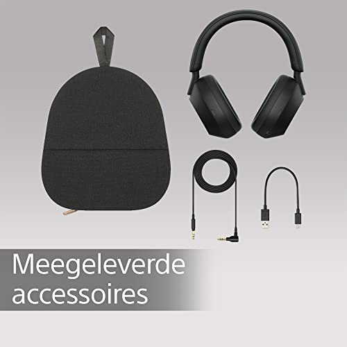 Sony WH-1000XM5 Noise Cancelling draadloze hoofdtelefoon - 30 uur batterijduur - Over-ear - Geoptimaliseerd voor Alexa en Google Assistent - met ingebouwde microfoon voor telefoongesprekken - Zwart - Afbeelding 6