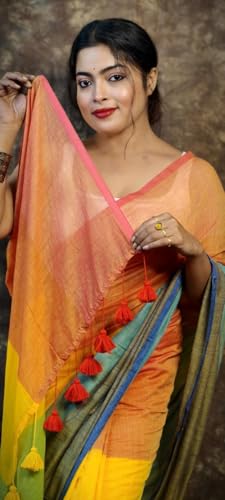 Image of Pure Cotton Saree | Soft & Lightweight | Handloom Woven Elegance for Festive & Casual Wear