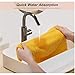 Lchkrep Bathroom Hand Towels (14x30 inch), Home Soft Cotton Super Soft Highly Absorbent Hand Towels for Bath, Hand, Face, Gym and Spa (Yellow-4Pack)