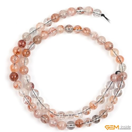 Perles super sept quartz marron Gem-Inside pour bijoux