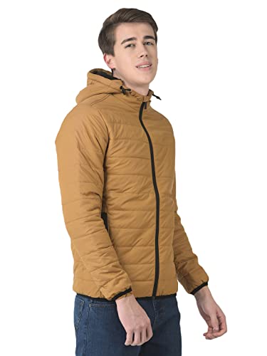 Image of Crimsoune Club Men Mustard Yellow Padded Jacket
