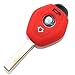 Produktbild Schlüssel Hülle BA für 3 Tasten Auto Schlüssel Silikon Cover von Finest-Folia (Rot)