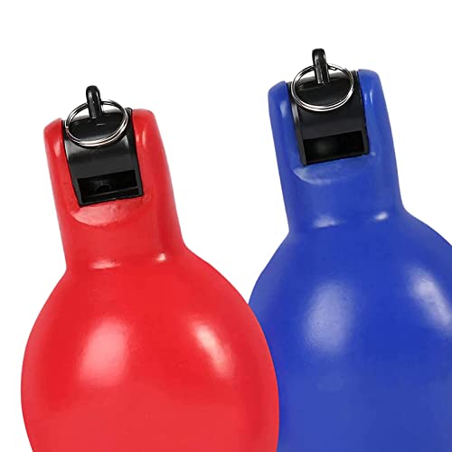 Pitos para árbitro 2 piezas, livianos de PVC miniatura 3