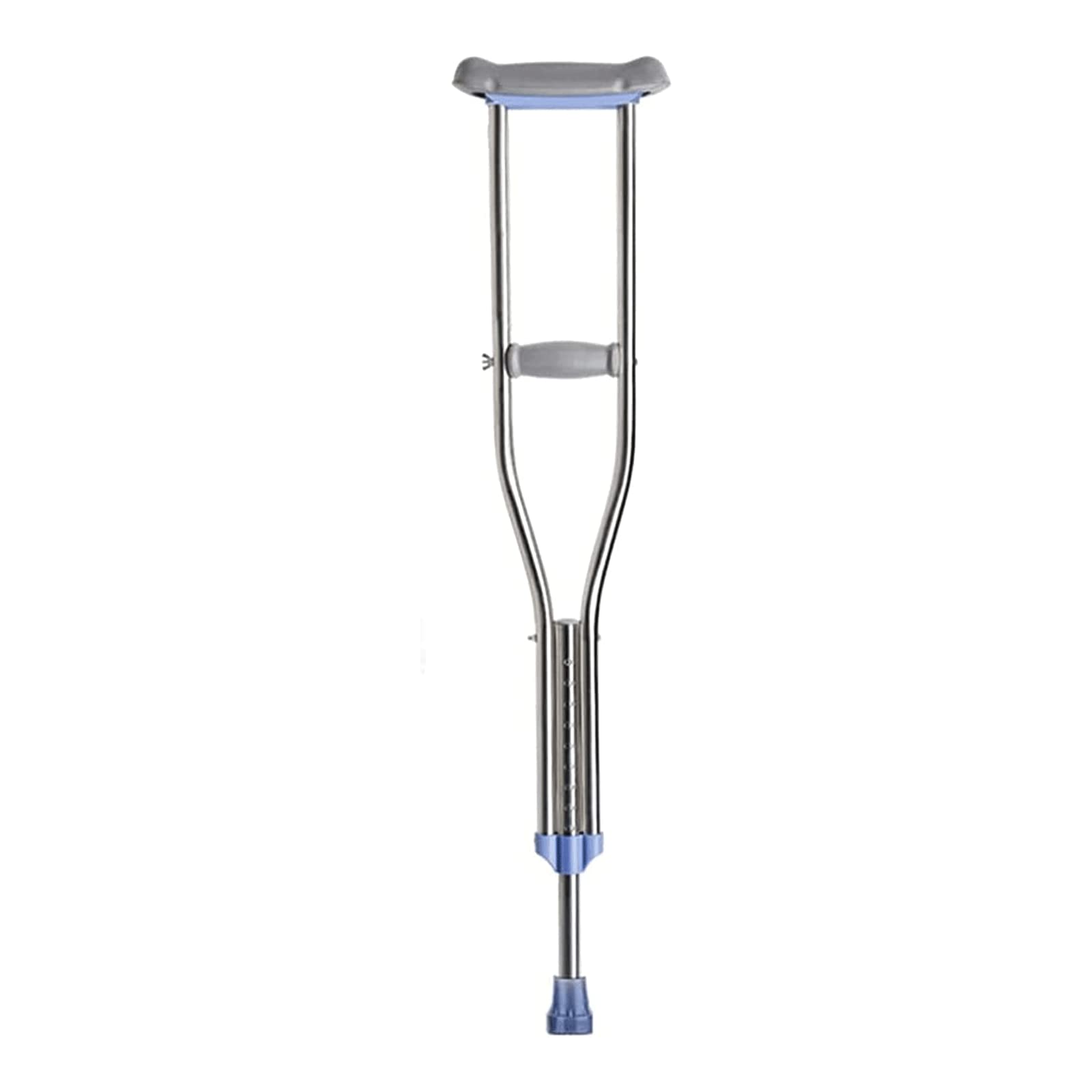 PAASHE Muletas de Acero Inoxidable, Bastones Ajustables en Altura, Bastones médicos para Caminar bajo el Brazo, bastón para Caminar para Adultos, muleta cómoda