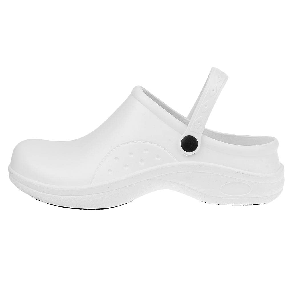 ™ Pair Of Men Women Plastic Orthopedic Clogs Chef Nursing Occasion Shoes 38 White | Occupational | Womens Shoes-image-14