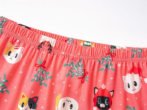 Image of Beezizac Girls Pajamas Cute Print Short /Long Sleeve Pants Set Size 6-18