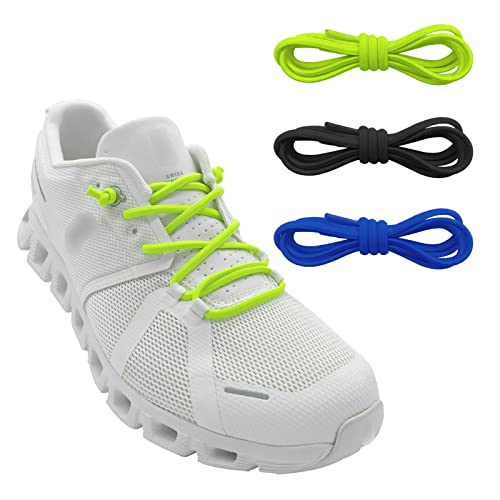 Image of 3 Pairs Elastic No Tie Shoe Laces, Stretch Bungee Laces