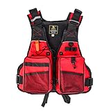 Yissma Chaleco de flotabilidad Ajustable Ayuda Natación Canotaje Vela Pesca Kayak Chaleco Salvavidas Chaleco para Adultos