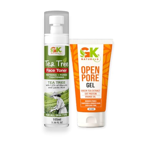 Image of GK Naturals Open Pore Reduction Kit, Skin Care Treatment for Pore Tightening, Oil Control|Reduces Large Pores for Smooth, Clear Skin| Pack of 2